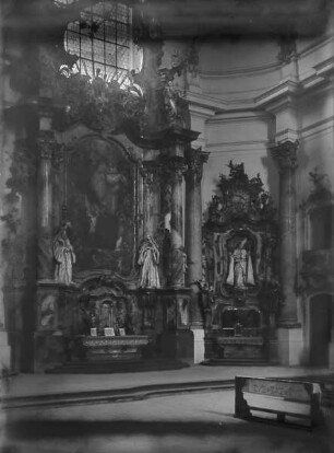 Benedikt-Altar (Altarblatt: Tod des Hl. Benedikt)