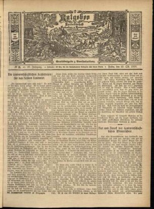 Ausgabe vom Sonntag, den 23. Oktober 1910.