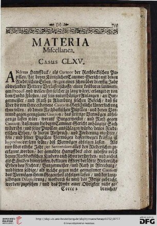 Materia Miscellanea