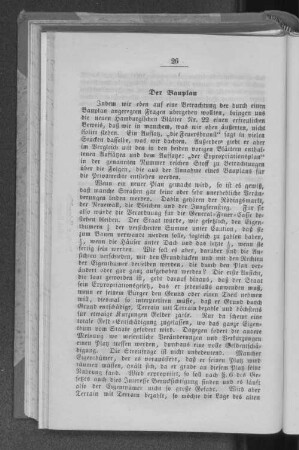 Der Bauplan