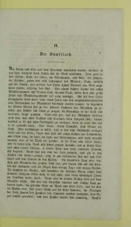 II. Die Sündfluth