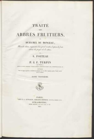T. 3: Traité Des Arbres Fruitiers