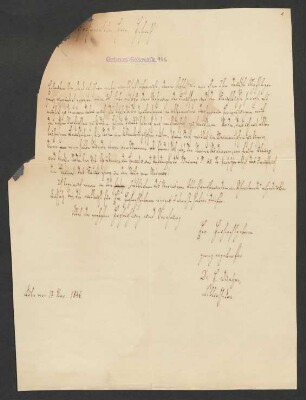 Brief an Jacob Grimm : 17.11.1846-14.10.1854