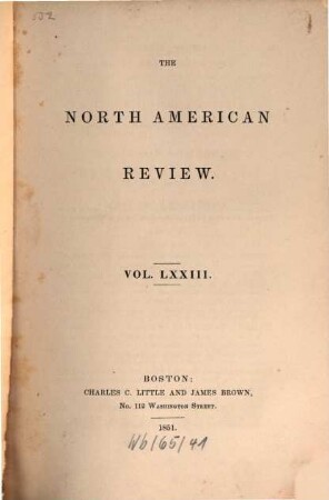 The North American review. 73. 1851