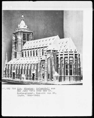 Ulm, Münster, Holzmodell aus dem Jahr 1813 (vor der IV. Ausbauphase)