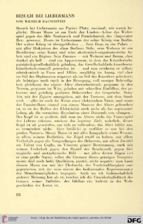 Besuch bei Liebermann