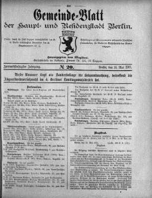 1911,20: No. 20, 14. Mai 1911