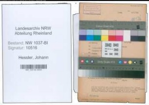 Entnazifizierung Johann Hessler , geb. 12.07.1898 (Bueroangestellter)