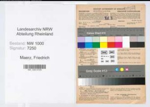 Entnazifizierung Friedrich Maerz, geb. 08.04.1902 (Kaufm.Angest.)