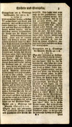 Episteln und Evangelia