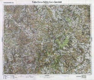 Reichskarte: Einheitsblatt 110 Fulda-Geisa-Schlüchtern-Gersfeld