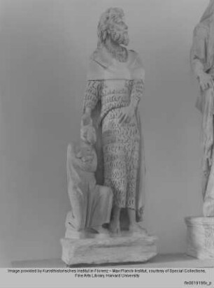 Johannes der Täufer mit Stifter, Madonna mit Kind, Evangelist Johannes : Johannes der Täufer mit Stifter