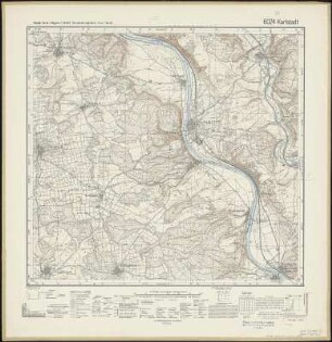 Meßtischblatt 6024 : Karlstadt, 1941 : Karlstadt. - Aufn. 1937, Ausg. 1939, bereinigt 1941. - 1:25000. - München, 1941. - 1 Kt.