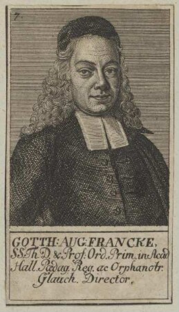 Bildnis des Gotthilf August Francke