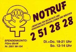 Eigenwerbung der Notrufgruppe Berlin
