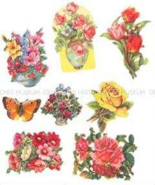 Oblaten (Blumen, Schmetterlinge)