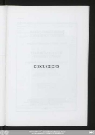 Discussions