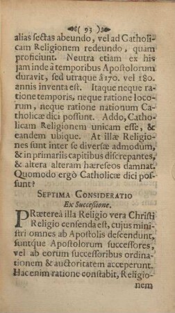 Septima consideratio. Ex succeßione.