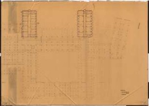 Reichsluftfahrtministerium, Berlin: Teilgrundriss V1-3/L1-3/Q1-2 1:100 (KG)