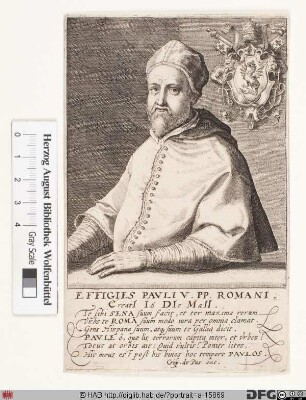 Bildnis Papst Paul V. (Camillo Borghese) (reg. 16. 5. 1605 - 28. 1. 1621)