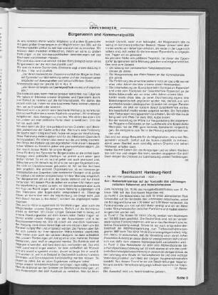 Bürgerverein und Kommunalpolitik
