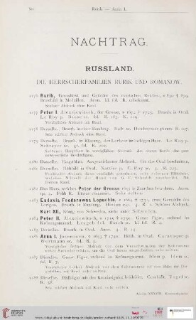 Nachtrag (Nr. 1176 - 1403)