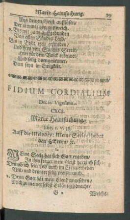 Fidium Cordialium Decas Vigesima. CXCI. - CC.