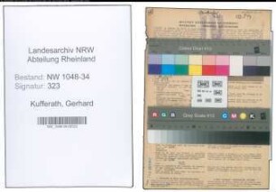 Entnazifizierung Gerhard Kufferath , geb. 11.04.1908 (Apotheker)