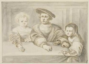 Portrait der drei Kinder des Königs Christian II. von Dänemark