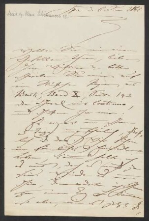 Brief an Franz Wüllner : 06.06.1861