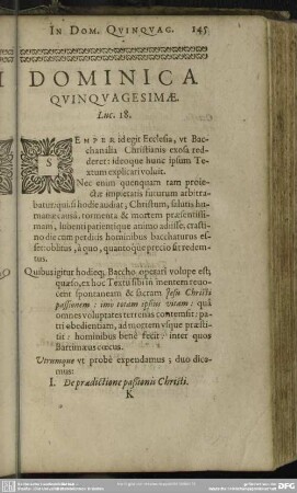 Dominica Quinquagesimae