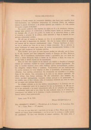 "Metodología de la Religión", por el Hno. Herberto María