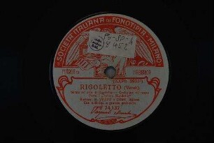 Rigoletto : Scena ed aria di Rigoletto - Cortigiani, vil razza dannata; parte I "Povero Rigoletto" / (Verdi)