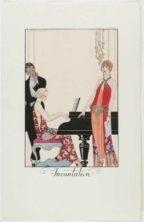 "Incantation", aus dem Mode-Almanach "Falbalas et Fanfreluches 1923"