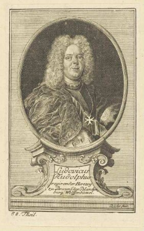 Bildnis des Ludovicus Rudolphus Hertzog zu Braunschweig Blanckenburg Wolffenbüttel