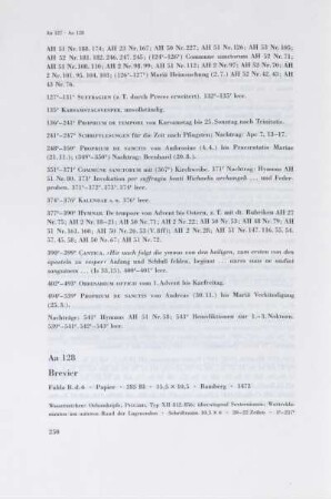 Aa 128. Brevier