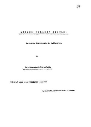 1933/34: Bericht ... - 1933/34