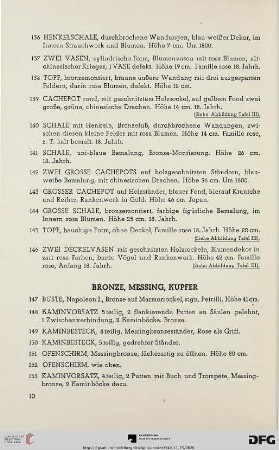 Bronze, Messing, Kupfer (Nr. 147-162)