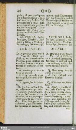 De la Fable