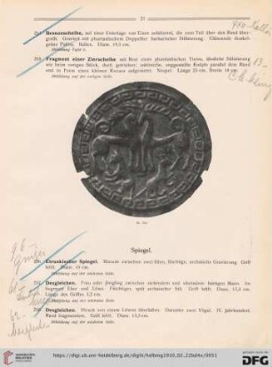 Spiegel (Nr. 256-283)