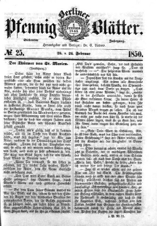 No. 25, 25. u. 26. Februar