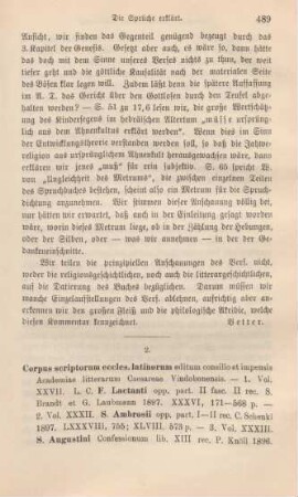 489-493 [Rezension] Lactantius, Lucius Caecilius Firmianus, L. Caecilii qvi inscriptvs est de mortibvs persecvtorum liber vvlgo Lactantio tribvtvs
