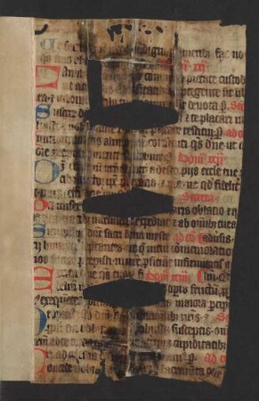 Fragment (14. Jh., ehem. Makulatur, abgelöst)
