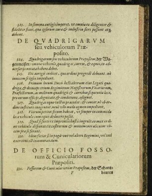De Officio Fossorum & Cuniculariorum Praepositi