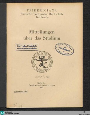 1934, Sommersemester