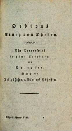 Original-Theater : für das Jahr ..., 1820, 5