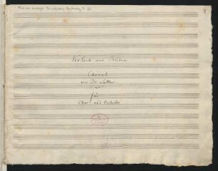 Verleih uns Frieden gnädiglich; Coro, orch, org; Es-Dur; MWV A 11