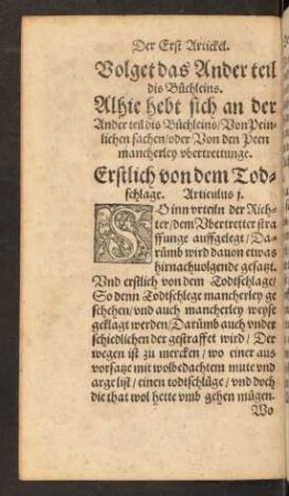 Volget das Ander teil dis Büchleins.