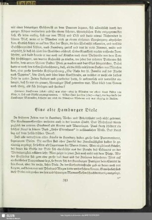 Eine alte Hamburger Diele