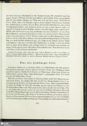 Eine alte Hamburger Diele